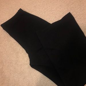 Waist Leg Black Pants